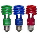 Colored Spiral CFL Bulbs Industrial Grade Long Life